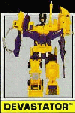 G2 Devastator toy picture from back of G2 Constructicon packages